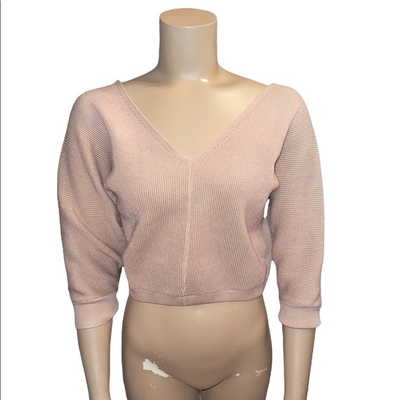 Princess Polly Sweaters - Princess Polly cropped v neck sweater